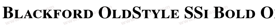 Blackford OldStyle SSi Bold Old Style Figures字体转换